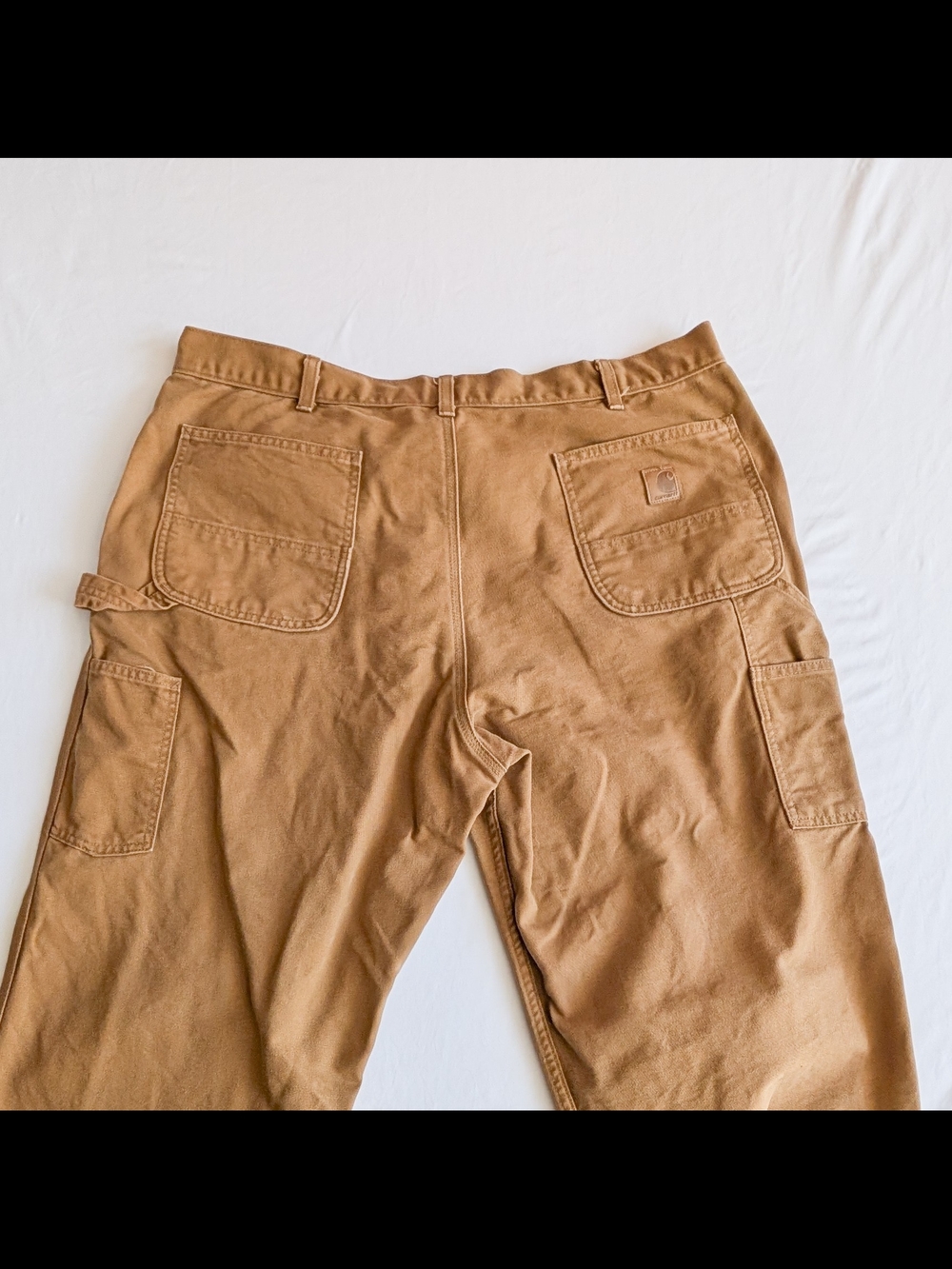 Carhartt B11 BRN Duck Carpenter Work Pants Mens 40x34 Classic Work Pants Brown - Picture 5 of 8